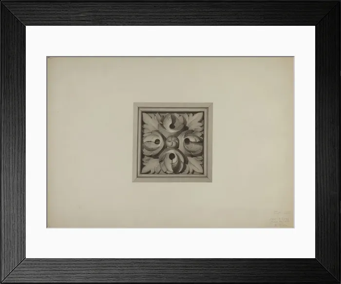 Framed Print : Architectural Detail, 1939. Creator: Robert Pohle
