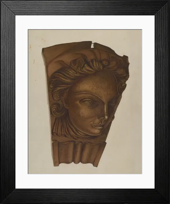 Framed Print : Figurehead, c. 1937. Creator: Robert Pohle Framed Print : Figurehead, c. 1937. Creator: Robert Pohle