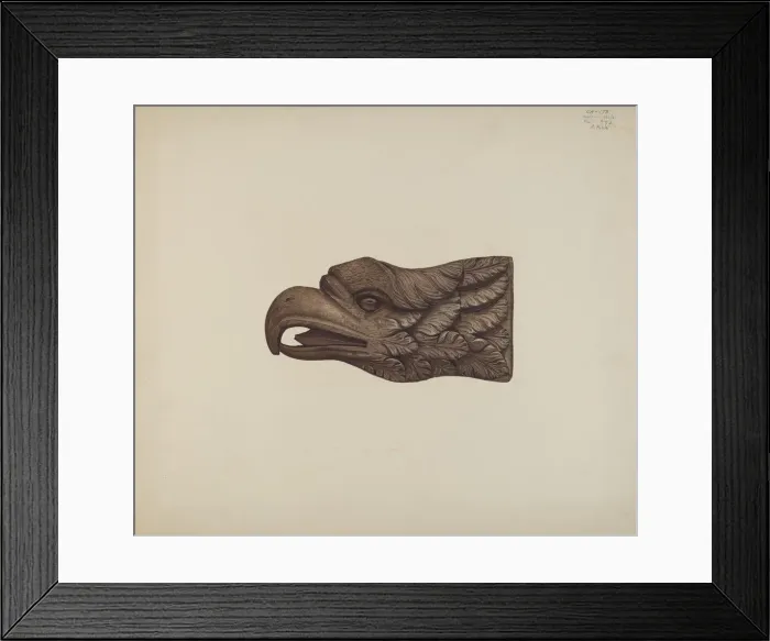 Framed Print : Eagle: Billethead, 1935 / 1942. Creator: Robert Pohle Framed Print : Eagle: Billethead, 1935 / 1942. Creator: Robert Pohle