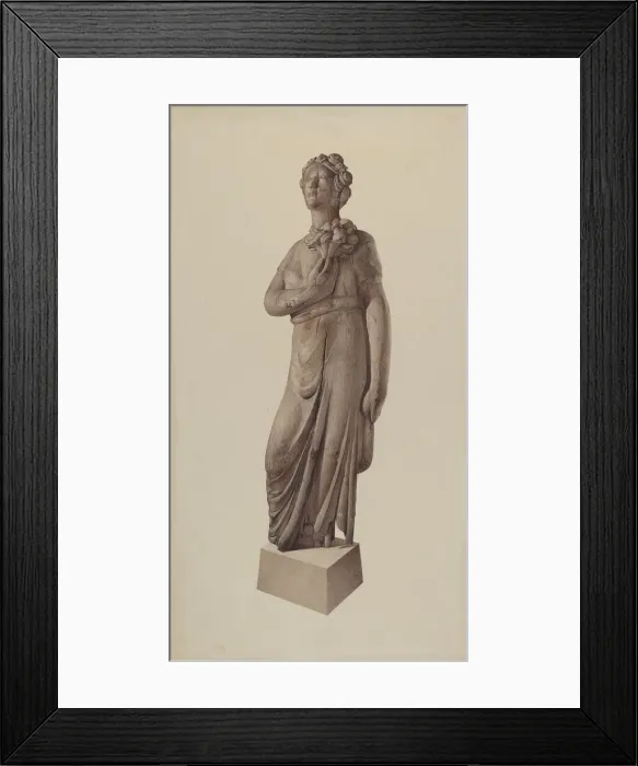 Framed Print : Garden Figure, c. 1939. Creator: Robert Pohle Framed Print : Garden Figure, c. 1939. Creator: Robert Pohle
