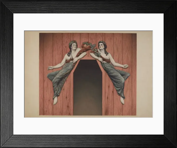 Framed Print : Decorative Figures Peace and Plenty, c. 1938. Creator: Robert Pohle Framed Print : Decorative Figures Peace and Plenty, c. 1938. Creator: Robert Pohle