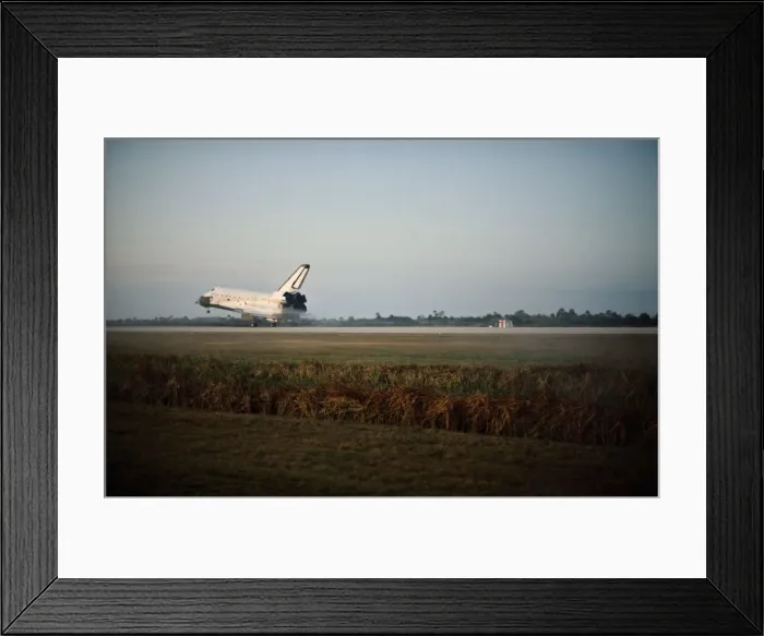 Framed Print : Challenger landing, Florida, USA, February 11, 1984. Creator: NASA Framed Print : Challenger landing, Florida, USA, February 11, 1984. Creator: NASA