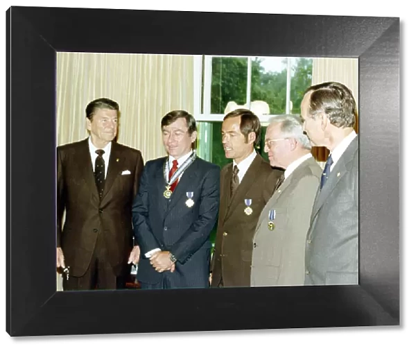 President Reagan Presents Medals, 1981. Creator: NASA