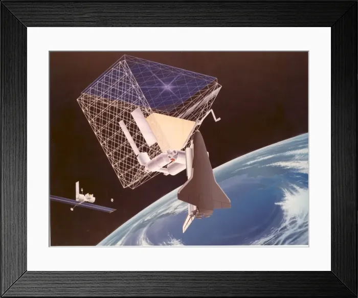 Framed Print : Roof Space Station Concept, 1984. Creator: NASA Framed Print : Roof Space Station Concept, 1984. Creator: NASA