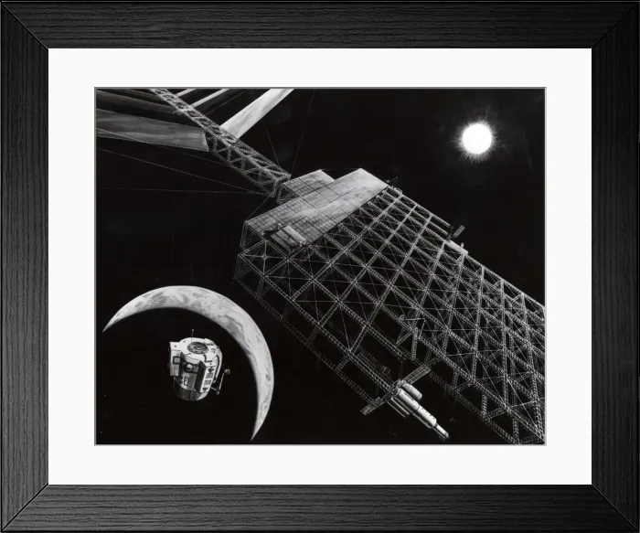 Framed Print : Solar Power Satellite, 1976. Creator: NASA Framed Print : Solar Power Satellite, 1976. Creator: NASA