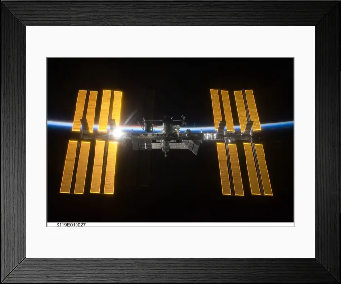 Framed Print : International Space Station, March 2009 Framed Print : International Space Station, March 2009