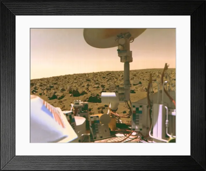 Framed Print : Viking 2 image of Mars Utopian Plain, September 3, 1976. Creator: NASA Framed Print : Viking 2 image of Mars Utopian Plain, September 3, 1976. Creator: NASA