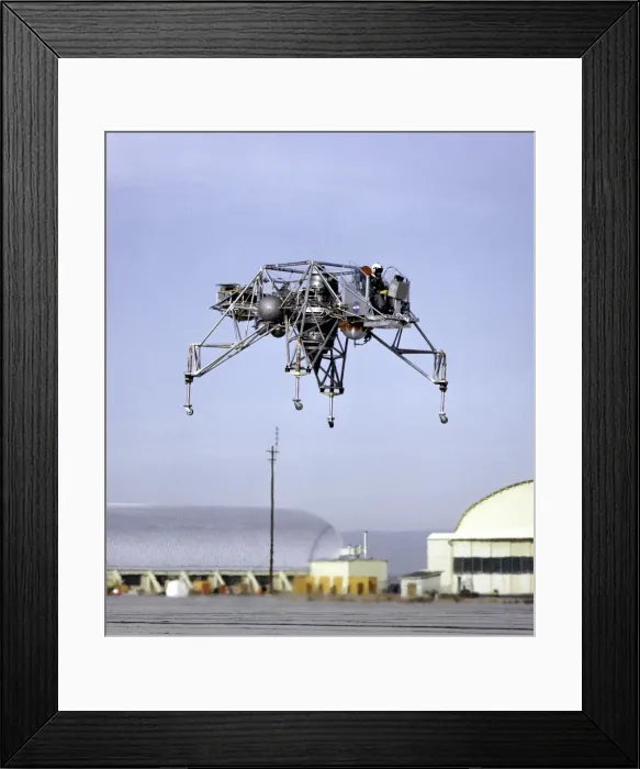 Framed Print : Lunar Landing Research Vehicle in Flight, California, USA, 1964. Creator: NASA Framed Print : Lunar Landing Research Vehicle in Flight, California, USA, 1964. Creator: NASA