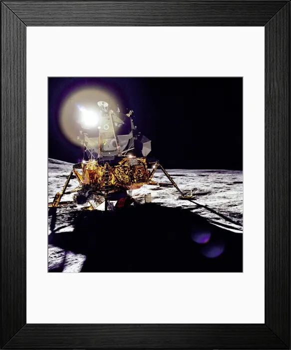Framed Print : Antares on the Fra Mauro Highlands, lunar surface, 1971. Creator: Edgar Mitchell Framed Print : Antares on the Fra Mauro Highlands, lunar surface, 1971. Creator: Edgar Mitchell