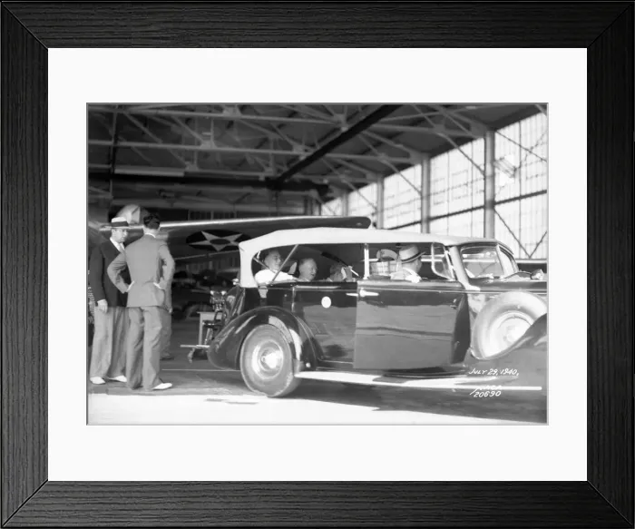 Framed Print : Franklin D. Roosevelt at Langley Research Center, Virginia, USA, July 29, 1940 Framed Print : Franklin D. Roosevelt at Langley Research Center, Virginia, USA, July 29, 1940