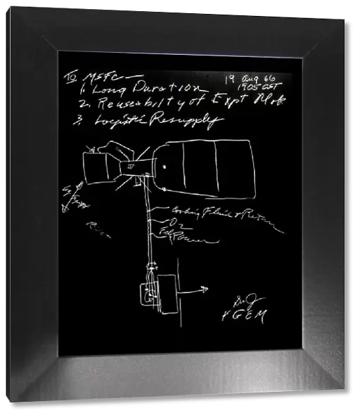 Skylab Concept by George Mueller, 1966. Creator: George E. Mueller