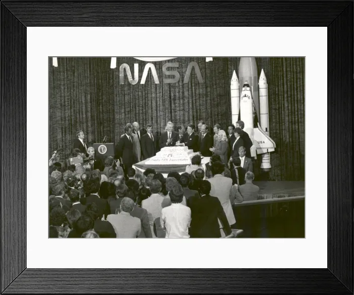 Framed Print : NASA Celebrates its 25th Anniversary, Washington, D. C. October 19, 1983. Creator: NASA Framed Print : NASA Celebrates its 25th Anniversary, Washington, D. C. October 19, 1983. Creator: NASA