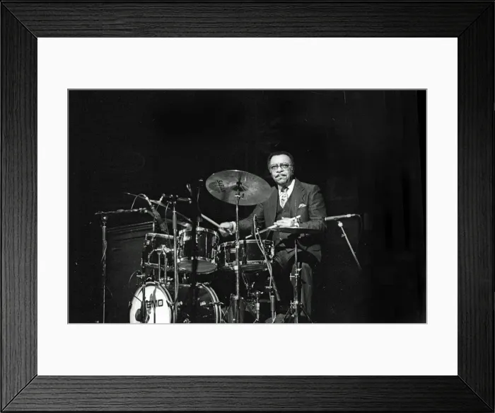 Framed Print : Grady Tate, Philip Morris Jazz. Festival. Dominion Theatre. London, Nov 1985 Framed Print : Grady Tate, Philip Morris Jazz. Festival. Dominion Theatre. London, Nov 1985