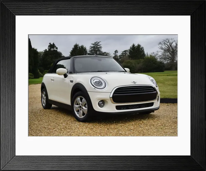 Framed Print : 2019 Mini Cooper Convertible. Creator: Unknown Framed Print : 2019 Mini Cooper Convertible. Creator: Unknown