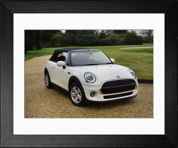Framed Print : 2019 Mini Cooper Convertible. Creator: Unknown Framed Print : 2019 Mini Cooper Convertible. Creator: Unknown