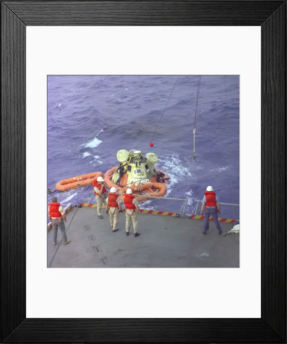 Framed Print : Apollo 8 Recovery, 1968. Creator: NASA Framed Print : Apollo 8 Recovery, 1968. Creator: NASA