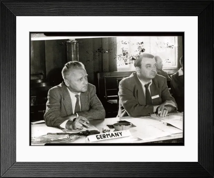 Framed Print : Eugen Sanger, Austrian aerospace engineer, c1950s. Creator: Unknown Framed Print : Eugen Sanger, Austrian aerospace engineer, c1950s. Creator: Unknown