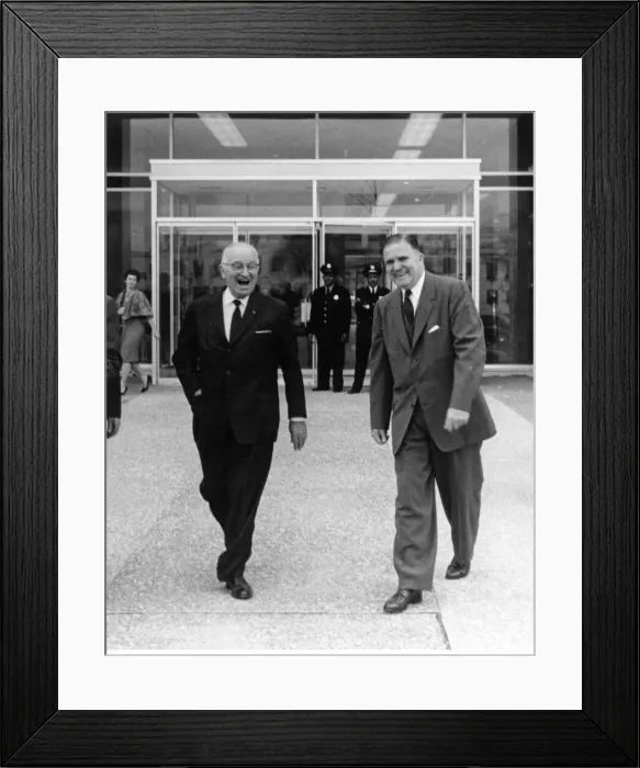 Framed Print : Truman and Webb at NASA Headquarters, 1961. Creator: NASA Framed Print : Truman and Webb at NASA Headquarters, 1961. Creator: NASA