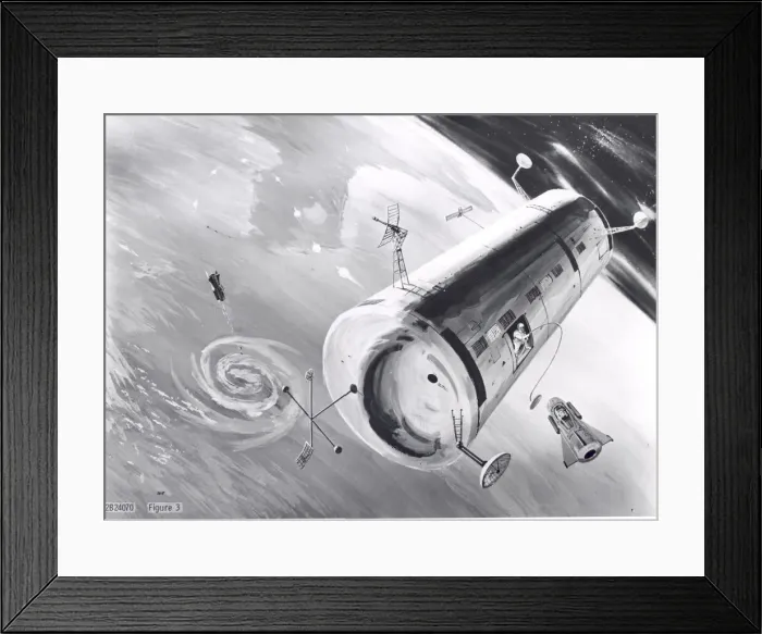 Framed Print : Proposed USAF Manned Orbiting Laboratory, 1960. Creator: NASA Framed Print : Proposed USAF Manned Orbiting Laboratory, 1960. Creator: NASA