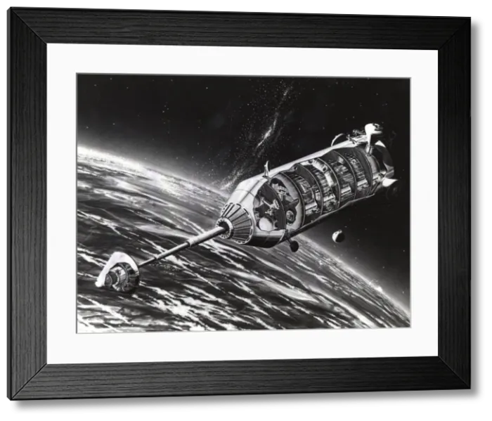 Framed Print : Orbit and Launch Facility Concept. Creator: NASA Framed Print : Orbit and Launch Facility Concept. Creator: NASA