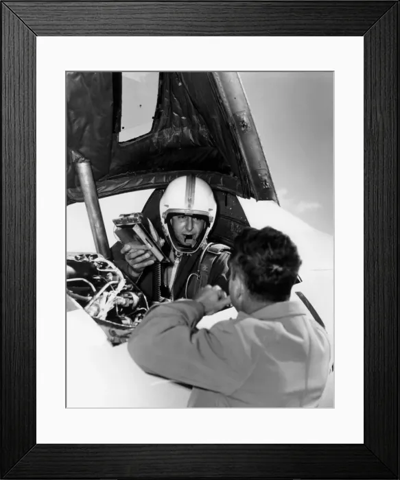 Framed Print : Scott Crossfield... after the first mach 2 flight, USA, November 20, 1953 Framed Print : Scott Crossfield... after the first mach 2 flight, USA, November 20, 1953