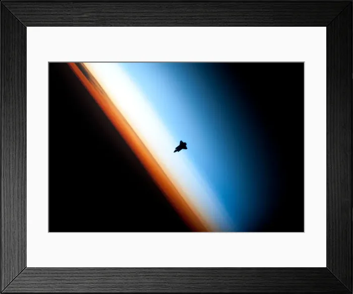 Framed Print : Space Shuttle Endeavour over Earth, c2010. Creator: NASA Framed Print : Space Shuttle Endeavour over Earth, c2010. Creator: NASA