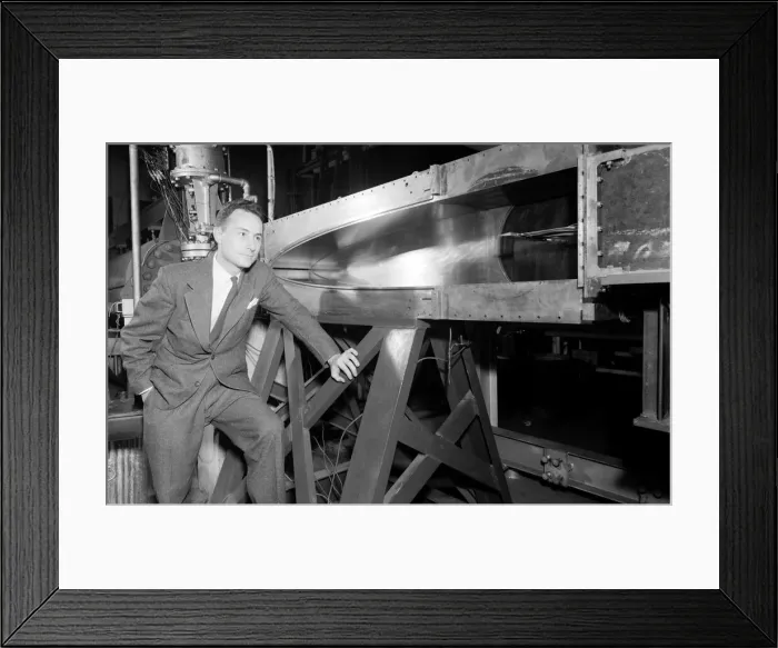 Framed Print : John Becker with the 11-inch Hypersonic Tunnel, Langley Research Center, Virginia, USA Framed Print : John Becker with the 11-inch Hypersonic Tunnel, Langley Research Center, Virginia, USA