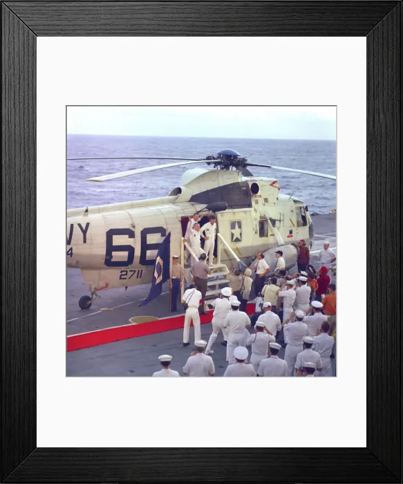Framed Print : Apollo 8 Recovery, 1968. Creator: NASA Framed Print : Apollo 8 Recovery, 1968. Creator: NASA