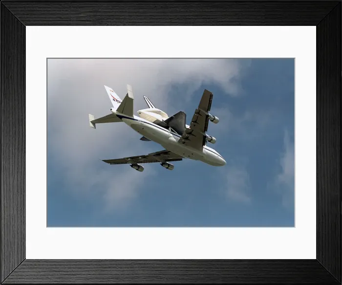 Framed Print : Endeavour on Shuttle Carrier Aircraft, March 27, 1997. Creator: NASA Framed Print : Endeavour on Shuttle Carrier Aircraft, March 27, 1997. Creator: NASA