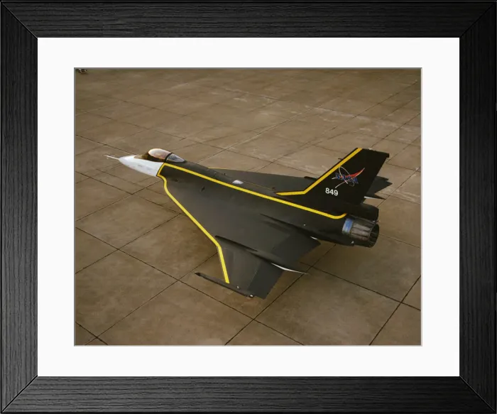 Framed Print : F-16XL with custom paint, USA, 1993. Creator: NASA Framed Print : F-16XL with custom paint, USA, 1993. Creator: NASA