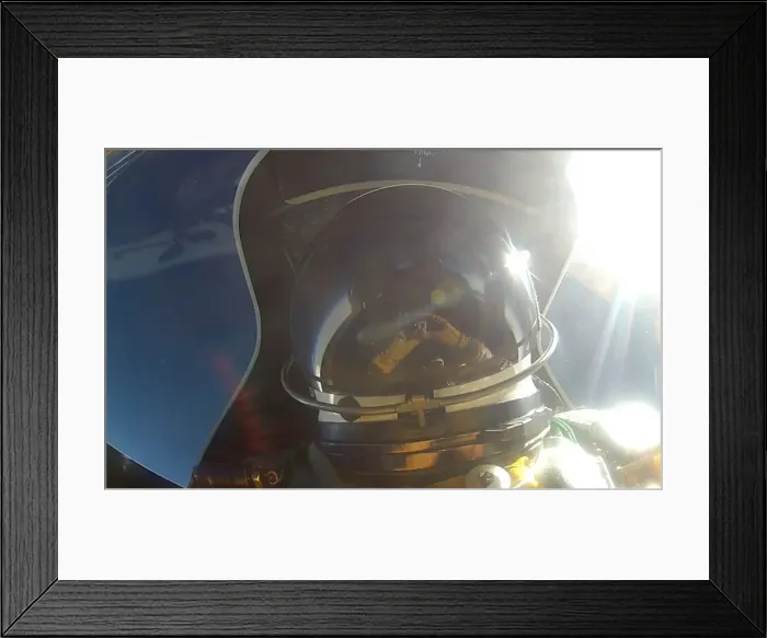 Framed Print : Earth Resources 2 pilot at 65, 000 feet over Alaska, USA, 2014. Creator: Denis Steele
