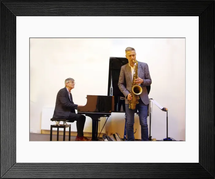 Framed Print : Darius Brubeck Quartet, NJA Fundraiser, Loughton Methodist Church, Essex, Sep 2021 Framed Print : Darius Brubeck Quartet, NJA Fundraiser, Loughton Methodist Church, Essex, Sep 2021