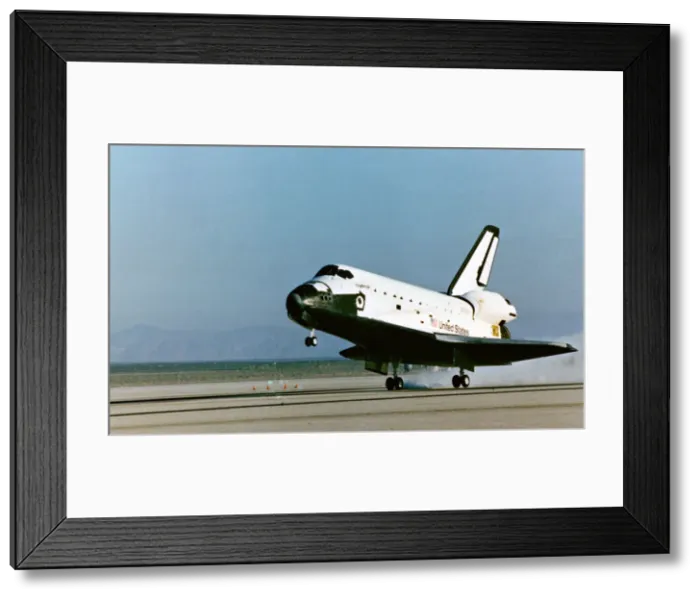 Framed Print : STS-7 landing, California, USA, June 24, 1983. Creator: NASA Framed Print : STS-7 landing, California, USA, June 24, 1983. Creator: NASA