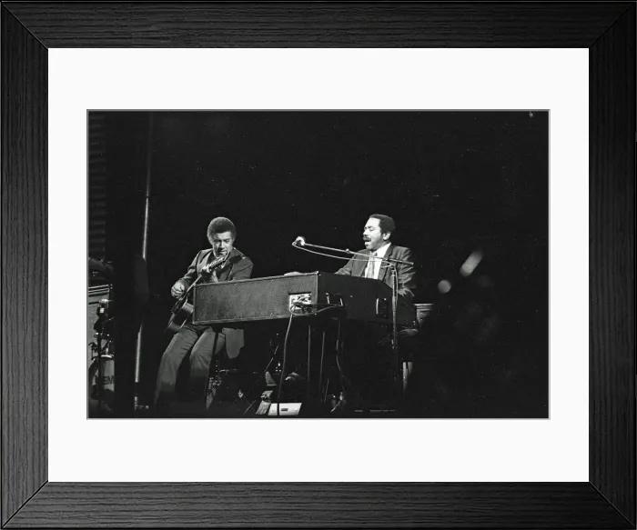 Framed Print : Jimmy Smith and Kenny Burrell, Philip Morris Jazz. Festival. Dominion Theatre Framed Print : Jimmy Smith and Kenny Burrell, Philip Morris Jazz. Festival. Dominion Theatre