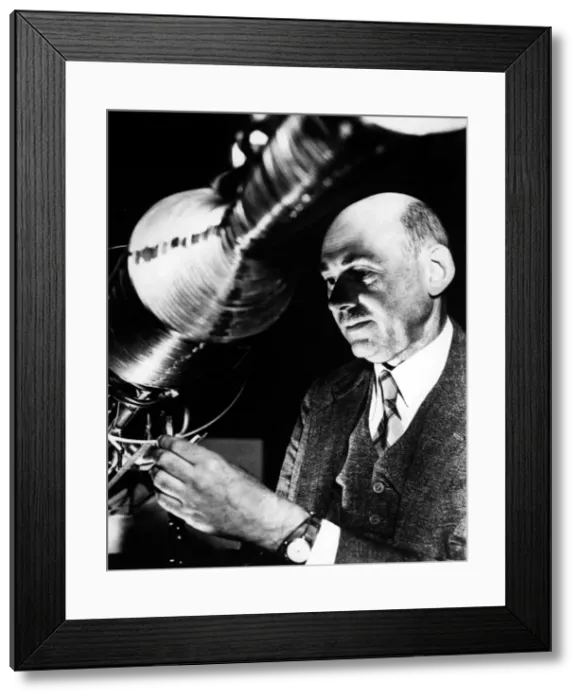 Framed Print : Dr Robert Goddard, American rocketry pioneer, c1930s. Creator: Unknown Framed Print : Dr Robert Goddard, American rocketry pioneer, c1930s. Creator: Unknown
