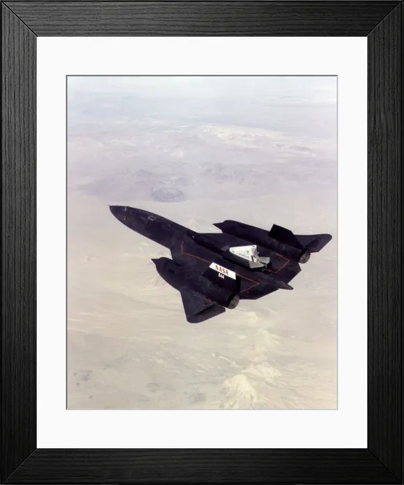 Framed Print : Linear Aerospike SR-71 Experiment (LASRE), USA, 1997. Creator: NASA Framed Print : Linear Aerospike SR-71 Experiment (LASRE), USA, 1997. Creator: NASA