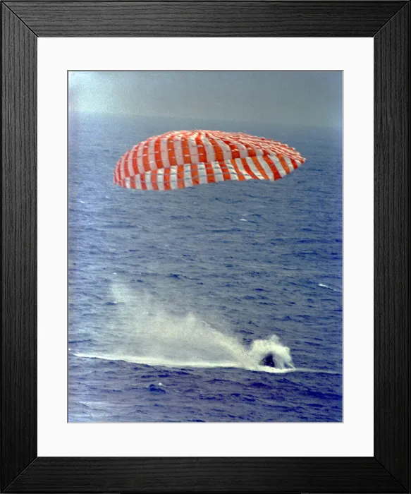 Framed Print : Gemini 9A splashdown, 1966. Creator: NASA Framed Print : Gemini 9A splashdown, 1966. Creator: NASA