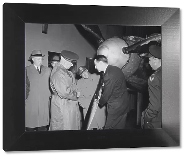 General Hap Arnold visits AERL, Cleveland, Ohio, November 9, 1944. V Creator: NASA