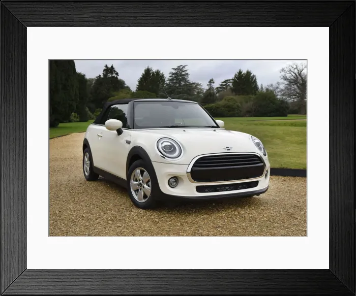 Framed Print : 2019 Mini Cooper Convertible. Creator: Unknown Framed Print : 2019 Mini Cooper Convertible. Creator: Unknown
