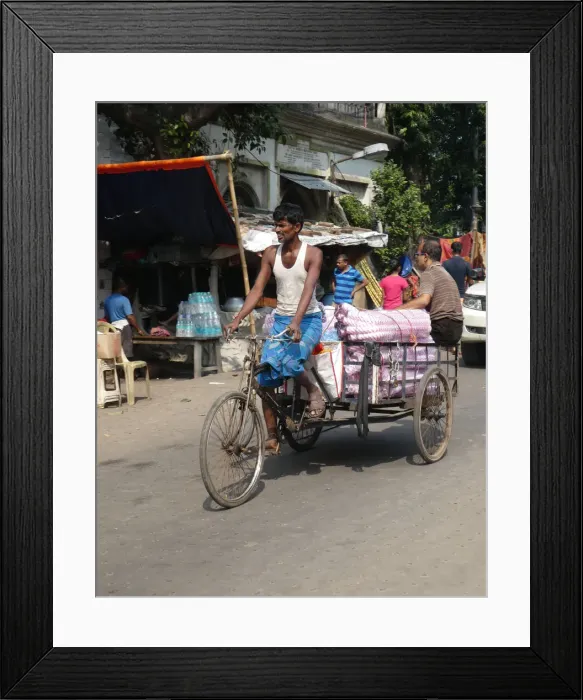 Framed Print : Street scene in West Bengal, India, 2019. Creator: Unknown Framed Print : Street scene in West Bengal, India, 2019. Creator: Unknown