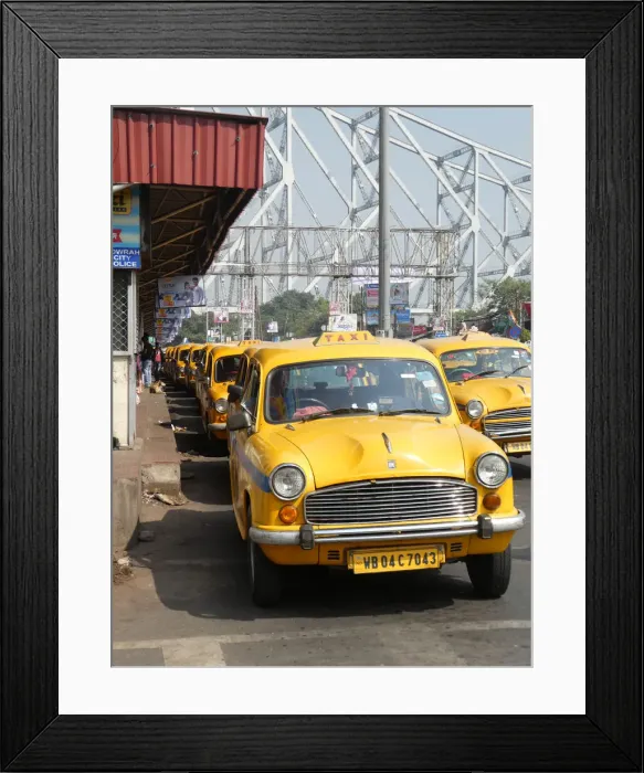 Framed Print : Hindustan Taxi, Howrah City, 2019. Creator: Unknown