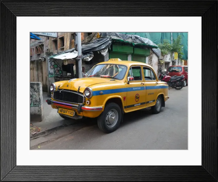 Framed Print : Hindustan Taxi, Calcutta, 2019. Creator: Unknown Framed Print : Hindustan Taxi, Calcutta, 2019. Creator: Unknown