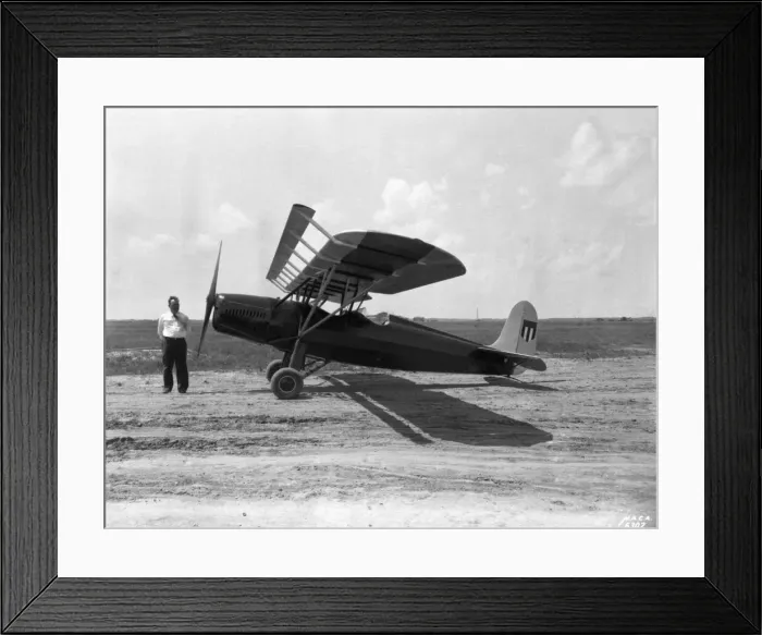 Framed Print : Hartley Soule with Fairchild 22, Langley Field, Virginia, USA, April 25, 1932