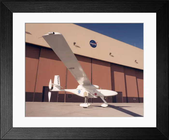 Framed Print : Perseus B parked on ramp, USA, September 1999. Creator: NASA Framed Print : Perseus B parked on ramp, USA, September 1999. Creator: NASA
