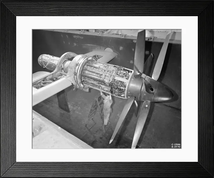 Framed Print : Python engine installed in altitude wind tunnel, Cleveland, Ohio, USA, August 25, 1949 Framed Print : Python engine installed in altitude wind tunnel, Cleveland, Ohio, USA, August 25, 1949