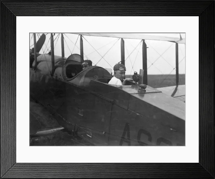 Framed Print : Test pilot and engineer, USA, 1920. Creator: Unknown Framed Print : Test pilot and engineer, USA, 1920. Creator: Unknown