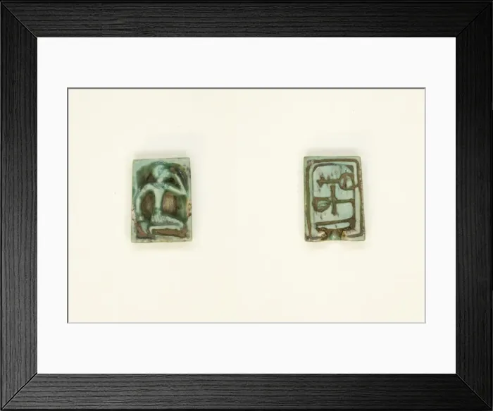 Framed Print : Plaque: Man with Hand to Head / Nefer, Ankh, Nb, Egypt, New Kingdom Framed Print : Plaque: Man with Hand to Head / Nefer, Ankh, Nb, Egypt, New Kingdom
