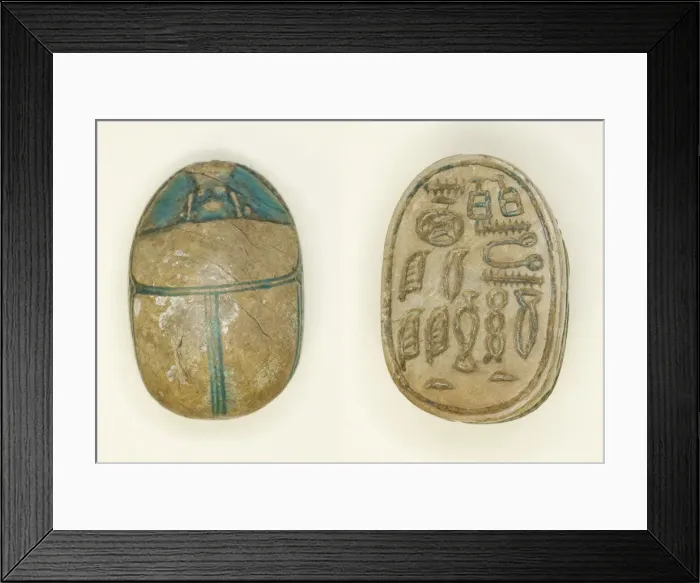 Framed Print : Scarab: Titles, Egypt, Middle Kingdom, Dynasties 11-14 (about 2055-1650 BCE) Framed Print : Scarab: Titles, Egypt, Middle Kingdom, Dynasties 11-14 (about 2055-1650 BCE)