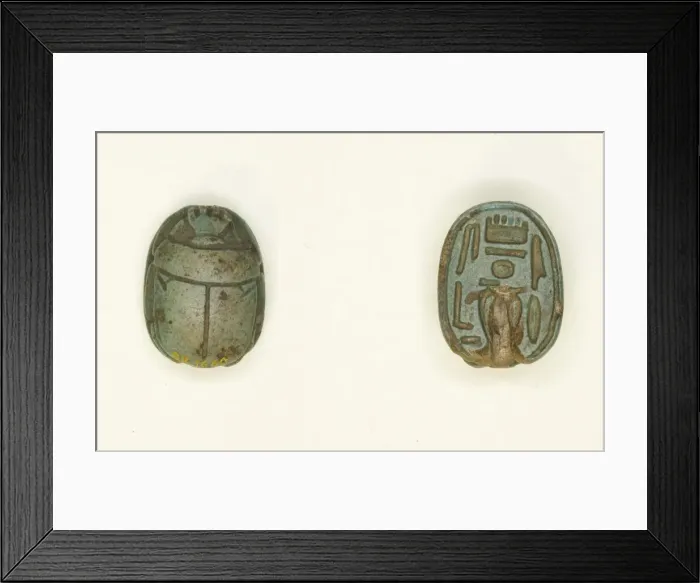 Framed Print : Scarab: Wish Formula (?), Egypt, Middle Kingdom-New Kingdom, Dynasties 18-20 (abt 1550 Framed Print : Scarab: Wish Formula (?), Egypt, Middle Kingdom-New Kingdom, Dynasties 18-20 (abt 1550