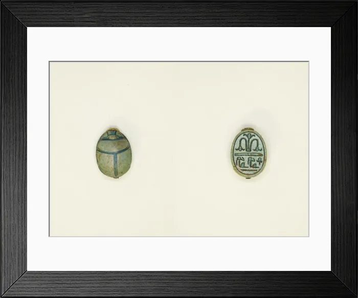 Framed Print : Scarab: Floral Motif, Egypt, Middle Kingdom-Second Intermediate Period, Dynasties 12-17 Framed Print : Scarab: Floral Motif, Egypt, Middle Kingdom-Second Intermediate Period, Dynasties 12-17
